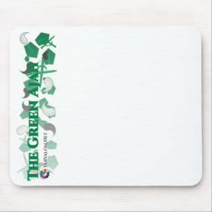 TjäraValon.Net Grönt Scattered Pennants Mousepad Musmatta
