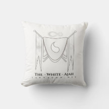 TjäraValon.Net White Banner Regalia Pillow