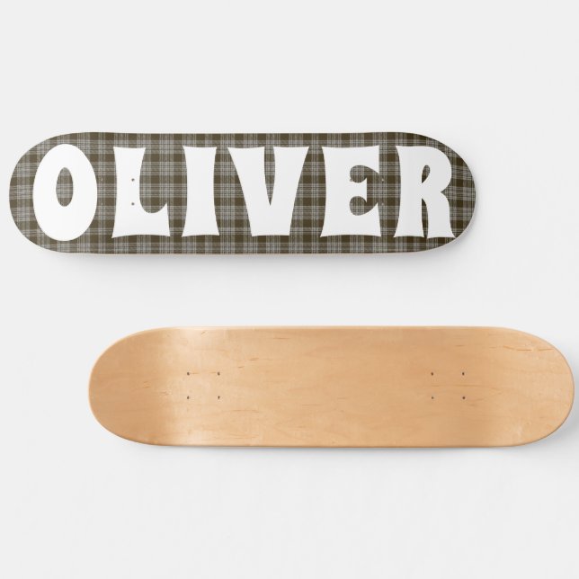 Tjärtschaktbord för anpassningsbar brunbjörn mini skateboard bräda 18,5 cm (Horz)