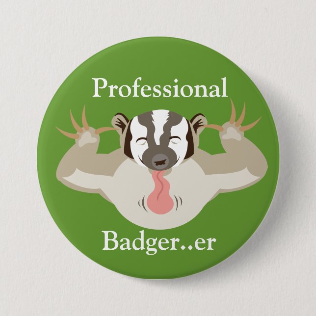 Tjata den Badger_Professional bäverskinnet… er Knapp (Framsida)