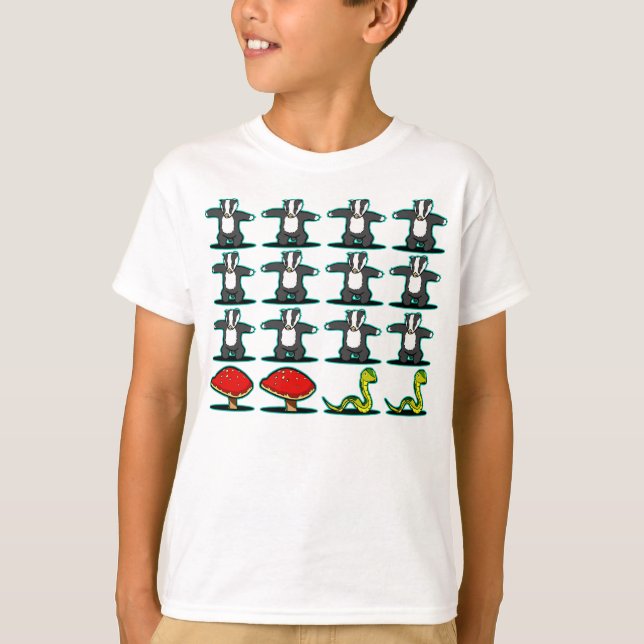 Tjata, tjata, tjata, plocka svamp, oh ormen! t-shirt (Framsida)