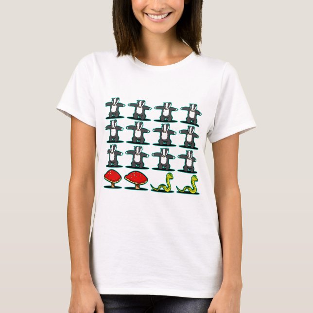 Tjata, tjata, tjata, plocka svamp, oh ormen! t shirt (Framsida)