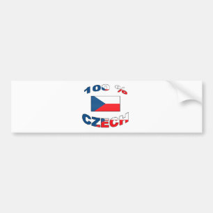 Tjeck 100% bildekal