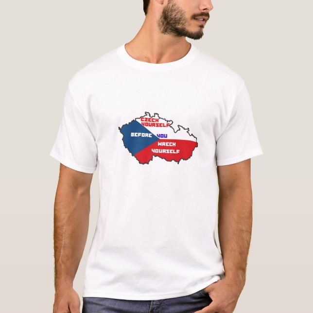 Tjeck dig t-shirt (Framsida)