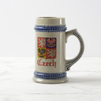 Tjecken förseglar/Czechoslovakia flaggaöl Stein