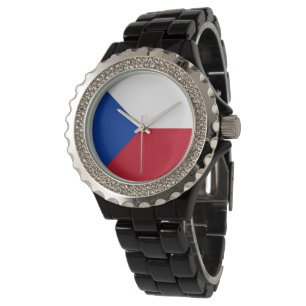 Tjeckien flagga armbandsur