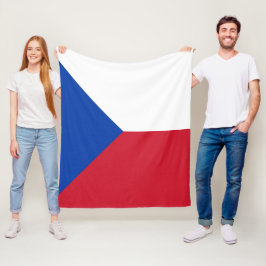 Tjeckien flagga fleecefilt