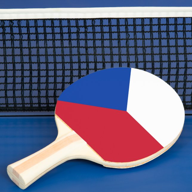 Tjeckien flagga pingisracket (Insitu)