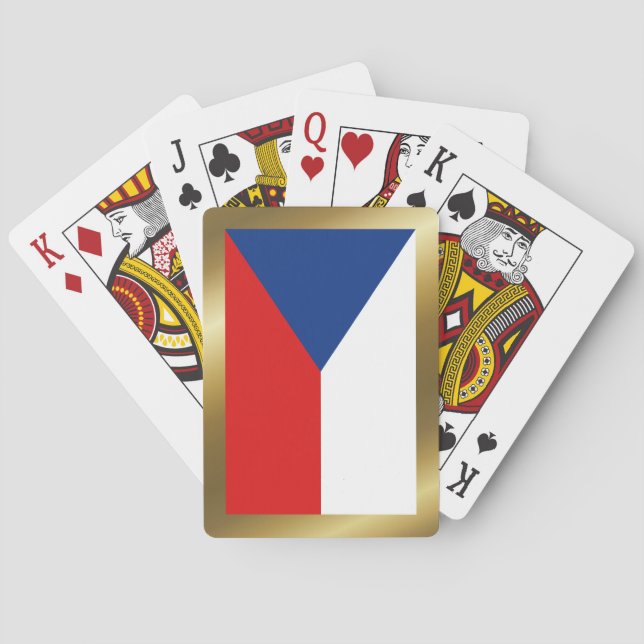 Tjeckien Flagga Spelkort (Baksidan)
