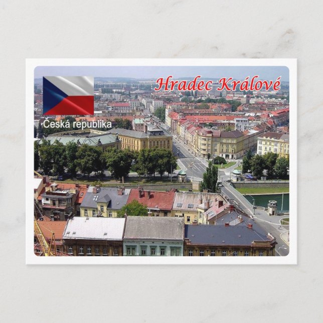 Tjeckien - Hradec - Kralové - Vykort (Framsida)