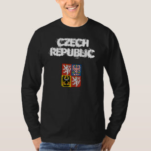 Tjeckien jackande arm t shirt