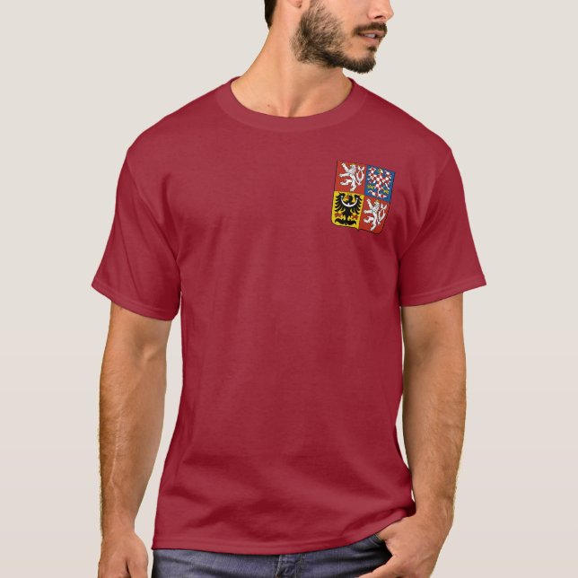 Tjeckien Jackar om Arm Tee (Framsida)