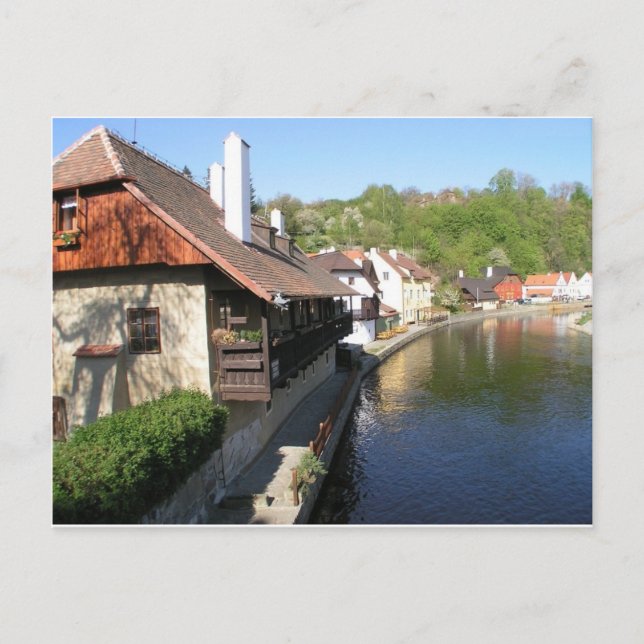 Tjeckien liggande vykort (Framsida)