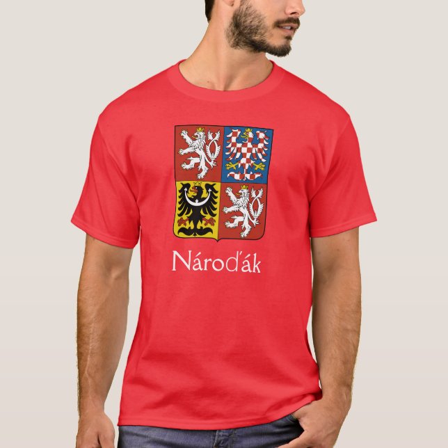 Tjeckien Nároďák T-Shirt (Framsida)