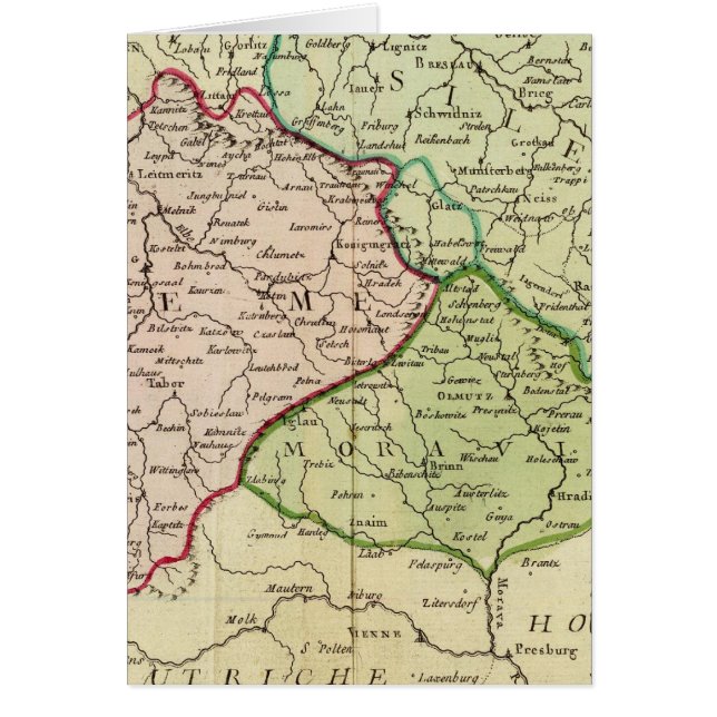 Tjeckien och Polen Hälsningskort (Framsidan)