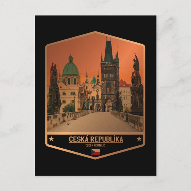 Tjeckien Vykort (Framsida)