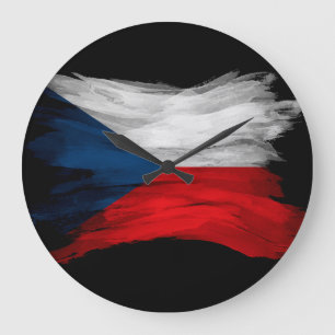 Tjeckiens flagga-penseldrag, flagga stor klocka