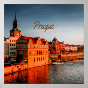 Tjeckiens Praghuvudstad Poster