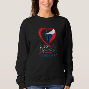 Tjeckiens Sternberk Heart Flagga Lejon Jacka av T Shirt