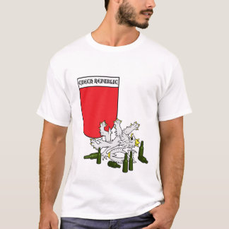 Tjeckisk Emblem med lejont Tee Shirt