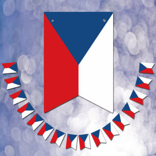 Tjeckisk flagg & Party Tjeckien Banners / Bröllop Vimplar