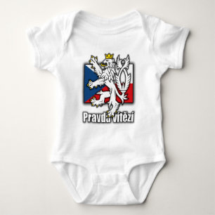Tjeckisk lejon vapensköldflagga t-shirt