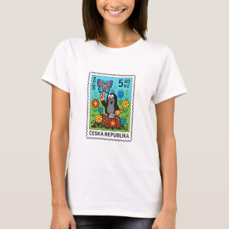 Tjeckisk Moltill — Krteček och Fjäril Vintage T Shirt