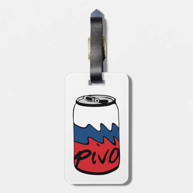 Tjeckisk öl (Pivo) Bagagebricka (Baksidan Lodrät)