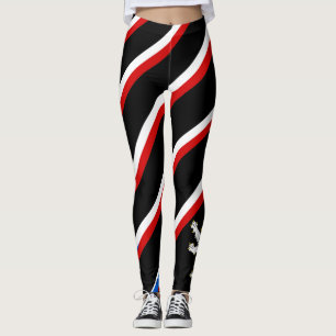 Tjeckisk randflagga leggings