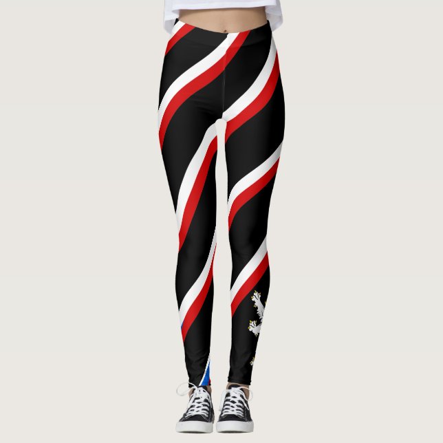 Tjeckisk randflagga leggings (Framsida)