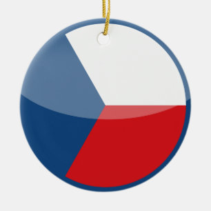 tjeckisk republik julgransprydnad keramik