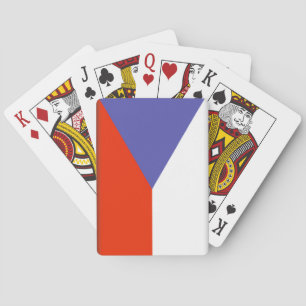 Tjeckisk republik som leker kort spel kort
