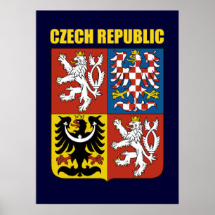 Tjeckisk republikvapensköld poster