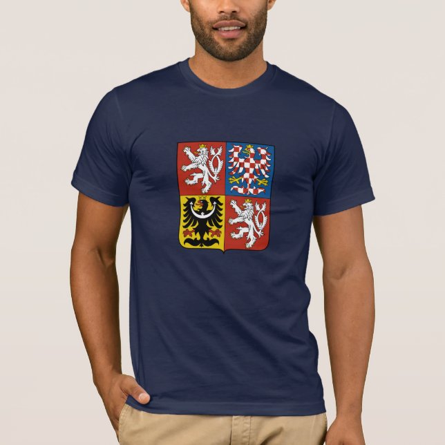 Tjeckisk republikvapensköld t-shirt (Framsida)