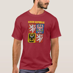 Tjeckisk republikvapensköld tee shirt