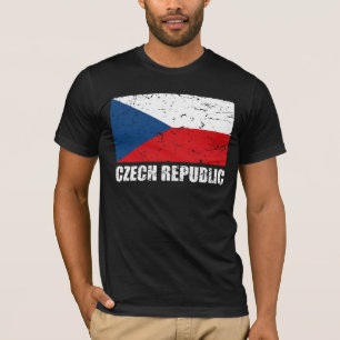 Tjeckisk republikvintageflagga tröja