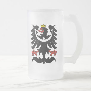Tjeckisk Silesian örnmugg Frostat Ölglas