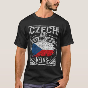 Tjeckiska blodet Springa genom mina Veins T Shirt