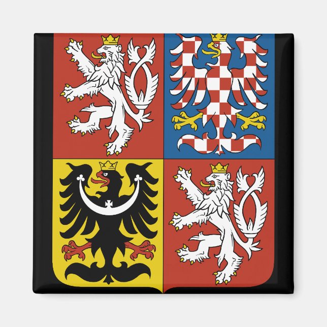 tjeckiska emblem magnet (Framsidan)