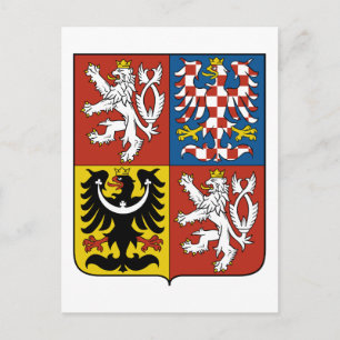tjeckiska emblem vykort