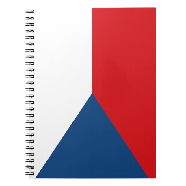 Tjeckiska Flagga Anteckningsbok (Framsidan)