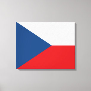 Tjeckiska Flagga Canvastryck