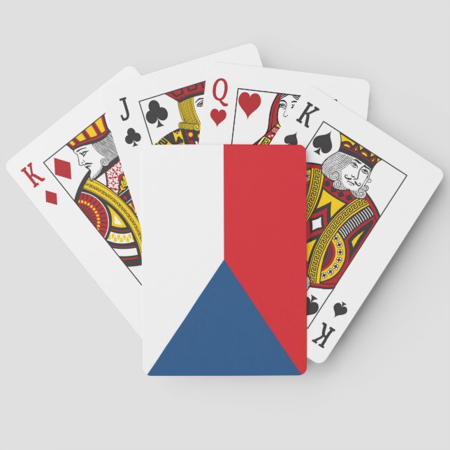 Tjeckiska Flagga Casinokort (Baksidan)