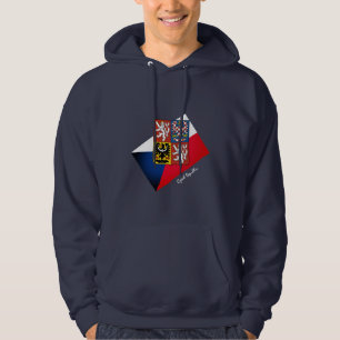 Tjeckiska flagga, Emblem och Tjeckiska republiken  Hoodie