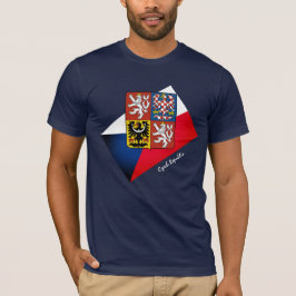 Tjeckiska flagga, Emblem och Tjeckiska republiken T Shirt