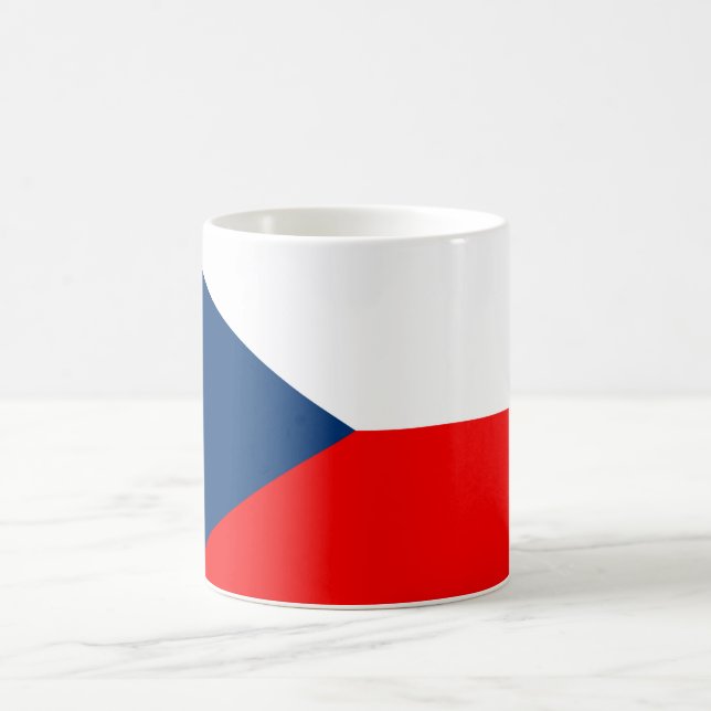 Tjeckiska flagga kaffemugg (Center)