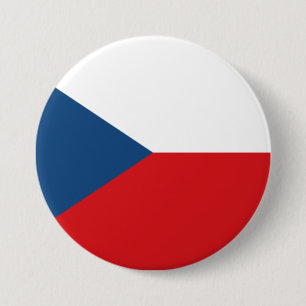 Tjeckiska Flagga Knapp