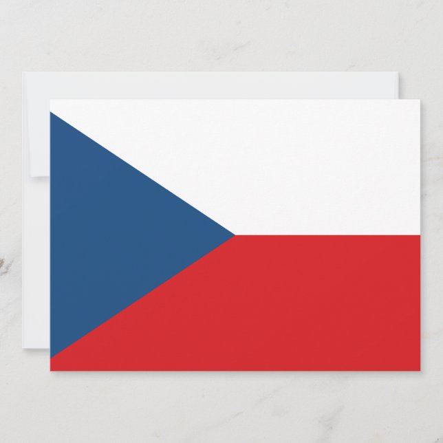 Tjeckiska Flagga Kort (Framsida)
