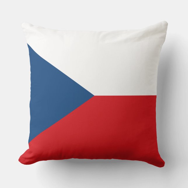 Tjeckiska Flagga Kudde (Framsida)