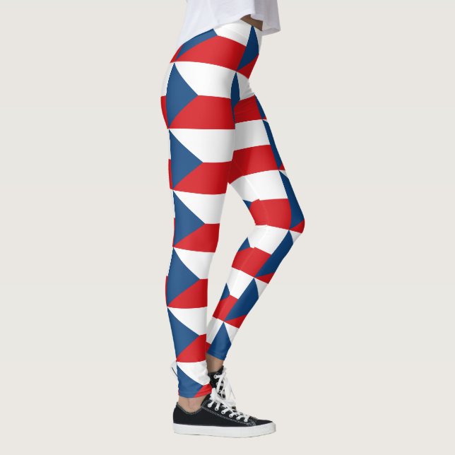 Tjeckiska flagga leggings (Höger)